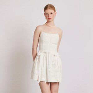 NWT Damson Madder Penelope Mini White Broderie Eyelet Dress UK10